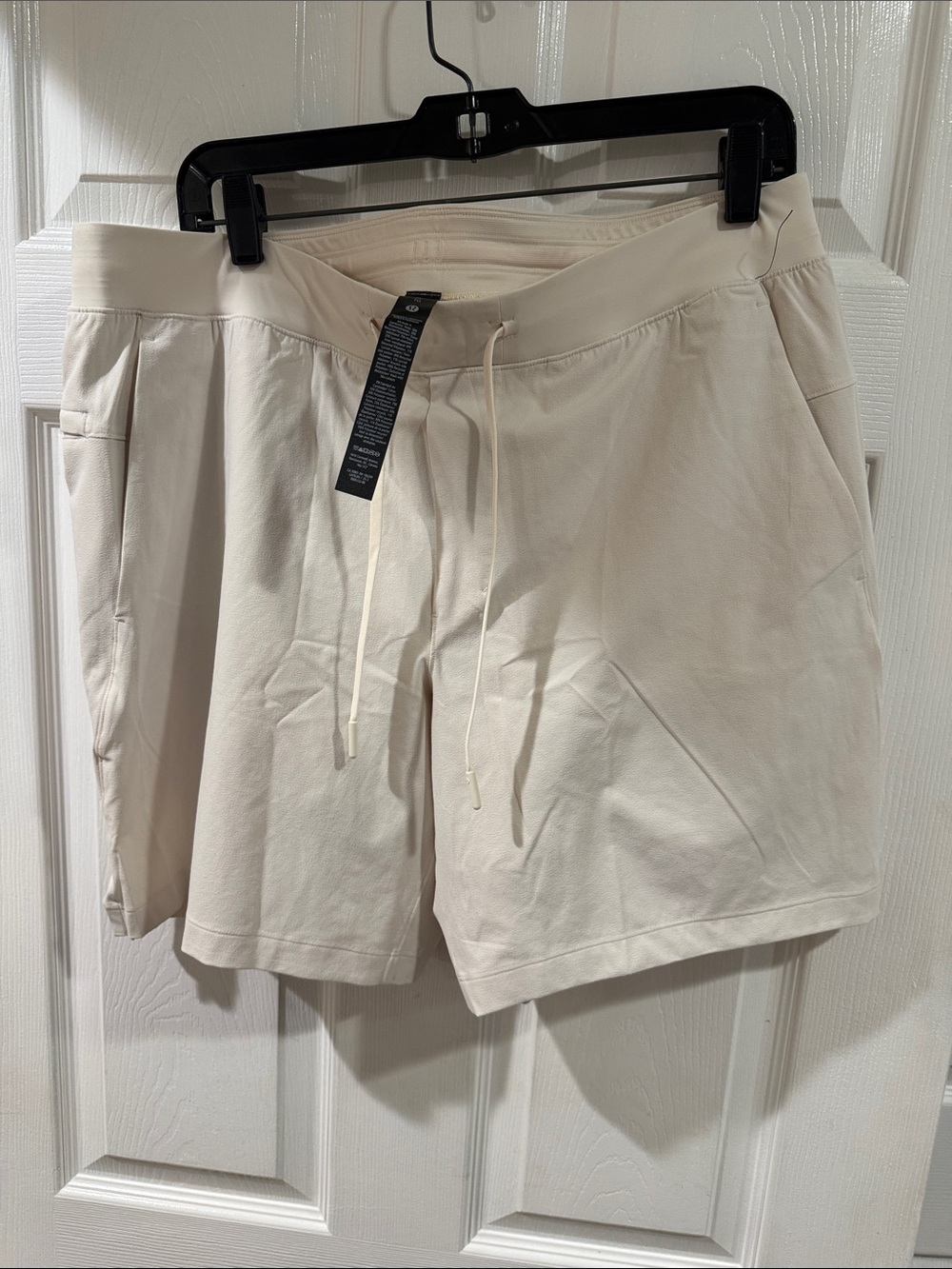 lululemon athletica Men's Off-White Athletic Drawstring Shorts